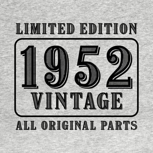 All original parts vintage 1952 limited edition birthday by colorsplash